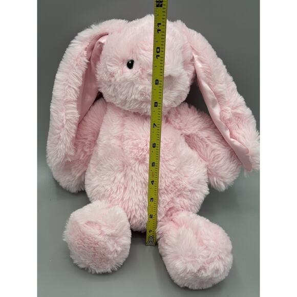 Spark Create Imagine Pink Bunny Rabbit Plush Rattle 12 Inch Stuffed Animal - Picture 3 of 7